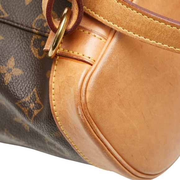 LOUIS VUITTON Authentic Brown Monogram Leather Backpack main image 13